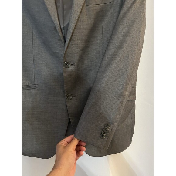 Kenneth Cole Reaction, Men's Blazer Sport Coat Size 40R, Dark Gray Techni-Cole - Picture 4 of 13